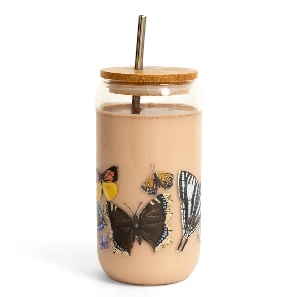 1canoe2 Glass Can - Butterfly