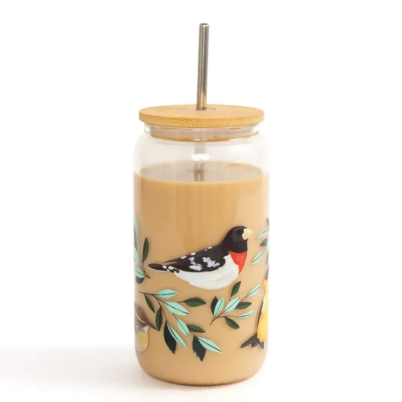 1canoe2 Glass Can - Feathered Friends Birds