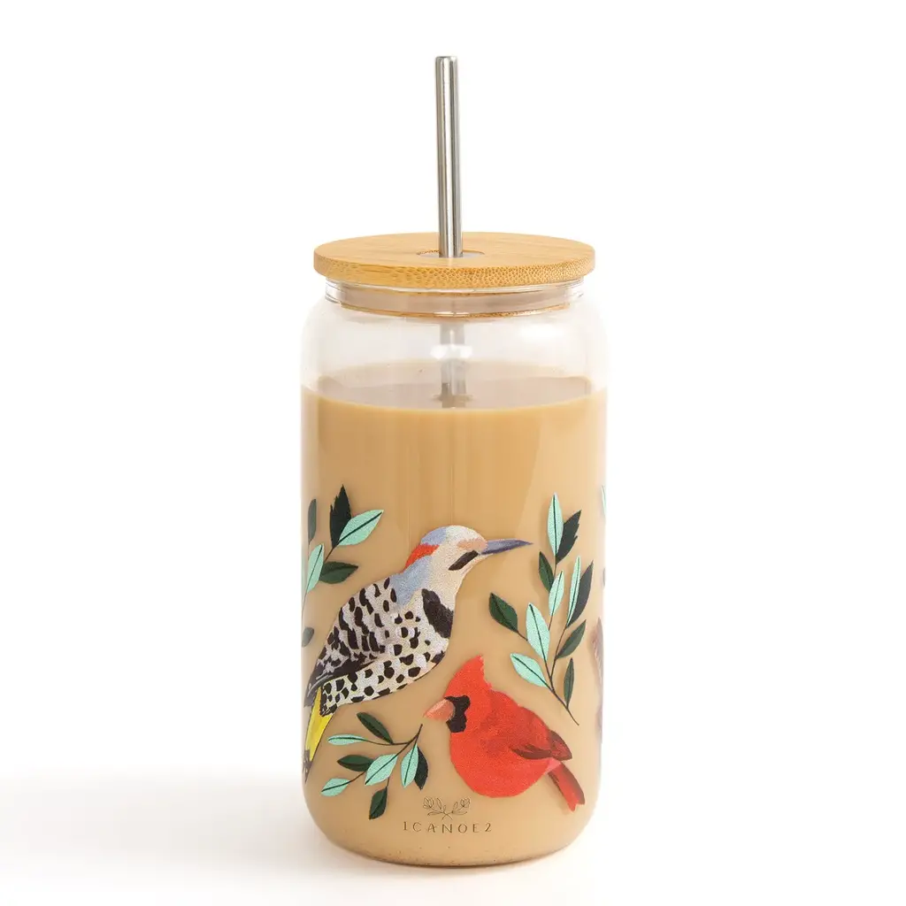 1canoe2 Glass Can - Feathered Friends Birds