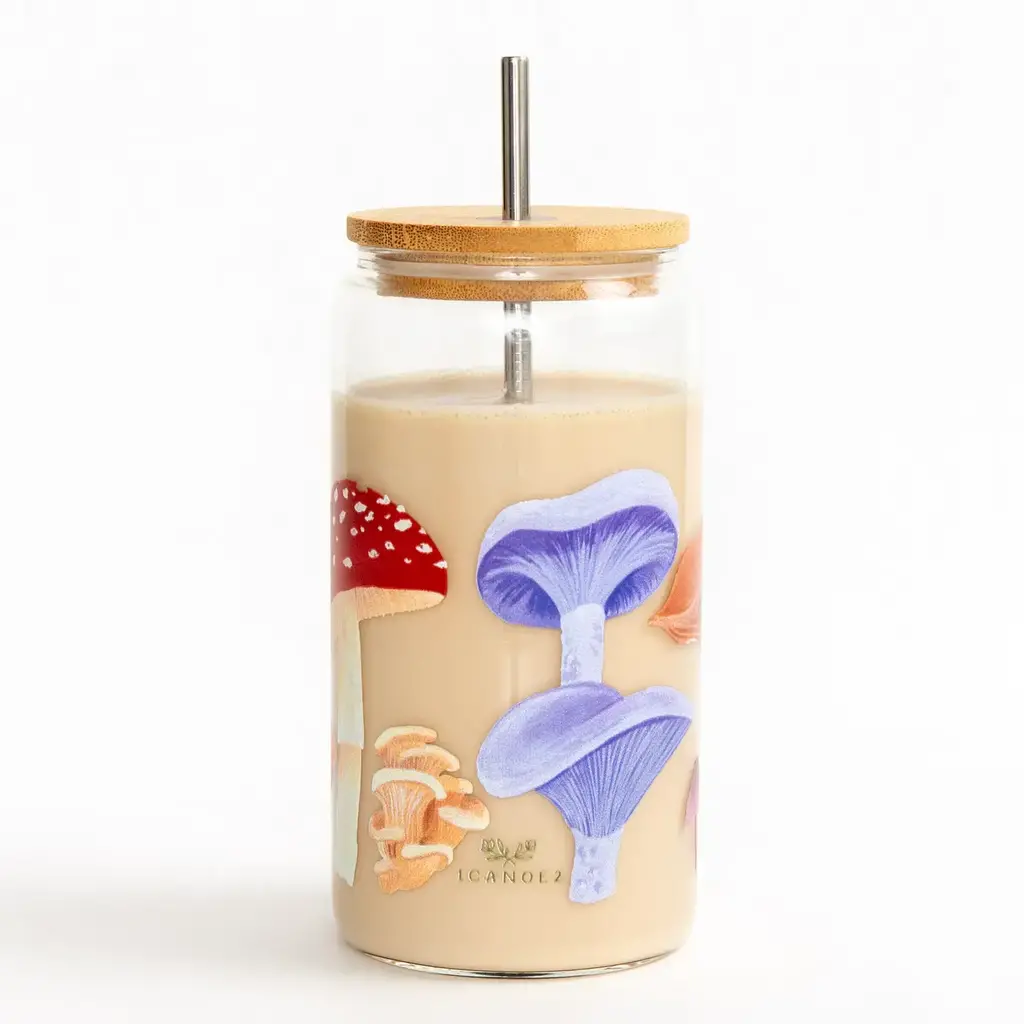 1canoe2 Glass Can - Mushroom