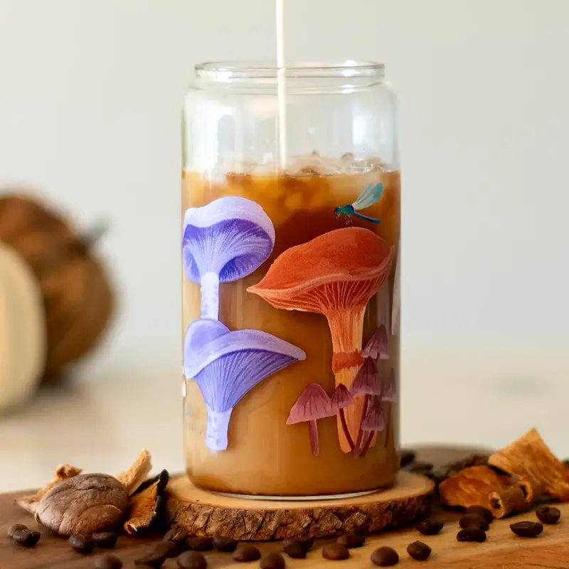 1canoe2 Glass Can - Mushroom