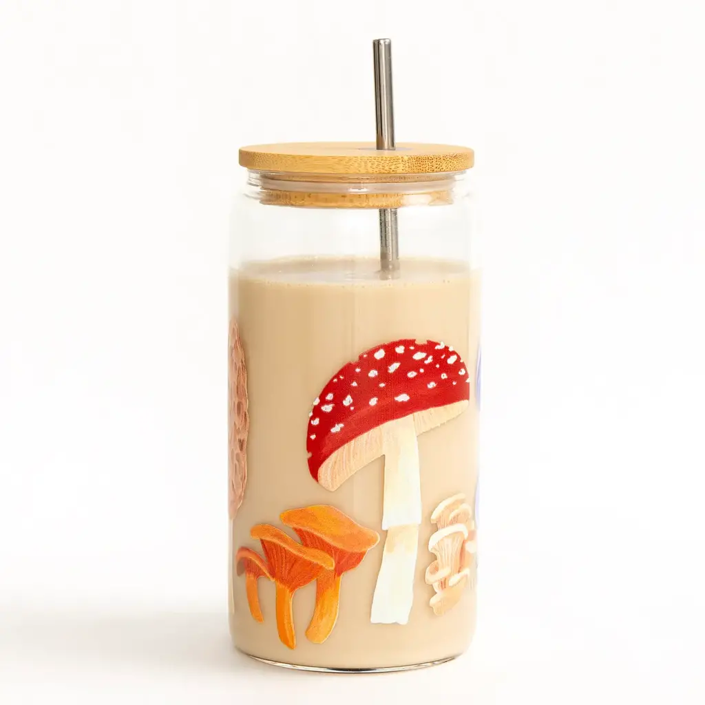 1canoe2 Glass Can - Mushroom