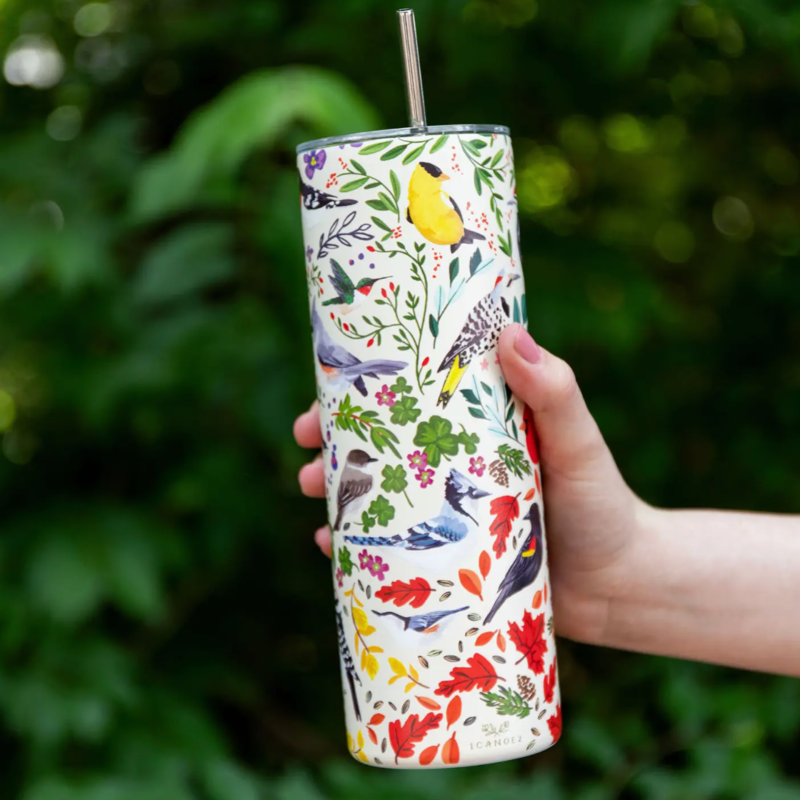 1canoe2 Feathered Friends 20oz Skinny Tumbler
