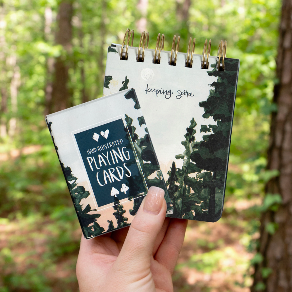 1canoe2 Forest Landscape Playing Card Set
