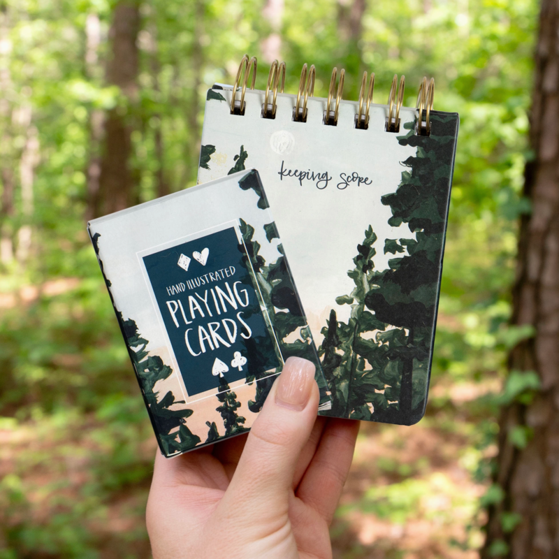 1canoe2 Forest Landscape Playing Card Set