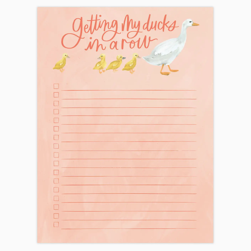 1canoe2 Getting My Ducks in A Row Notepad