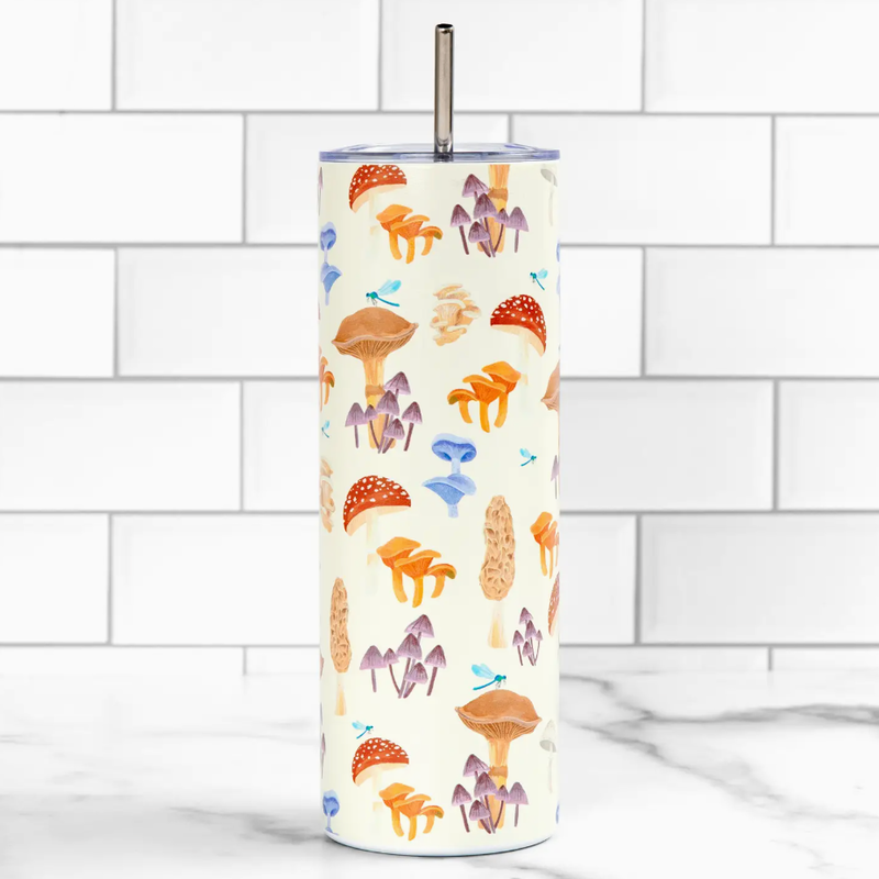1canoe2 Mushrooms 20oz Stainless Steel Skinny Tumbler