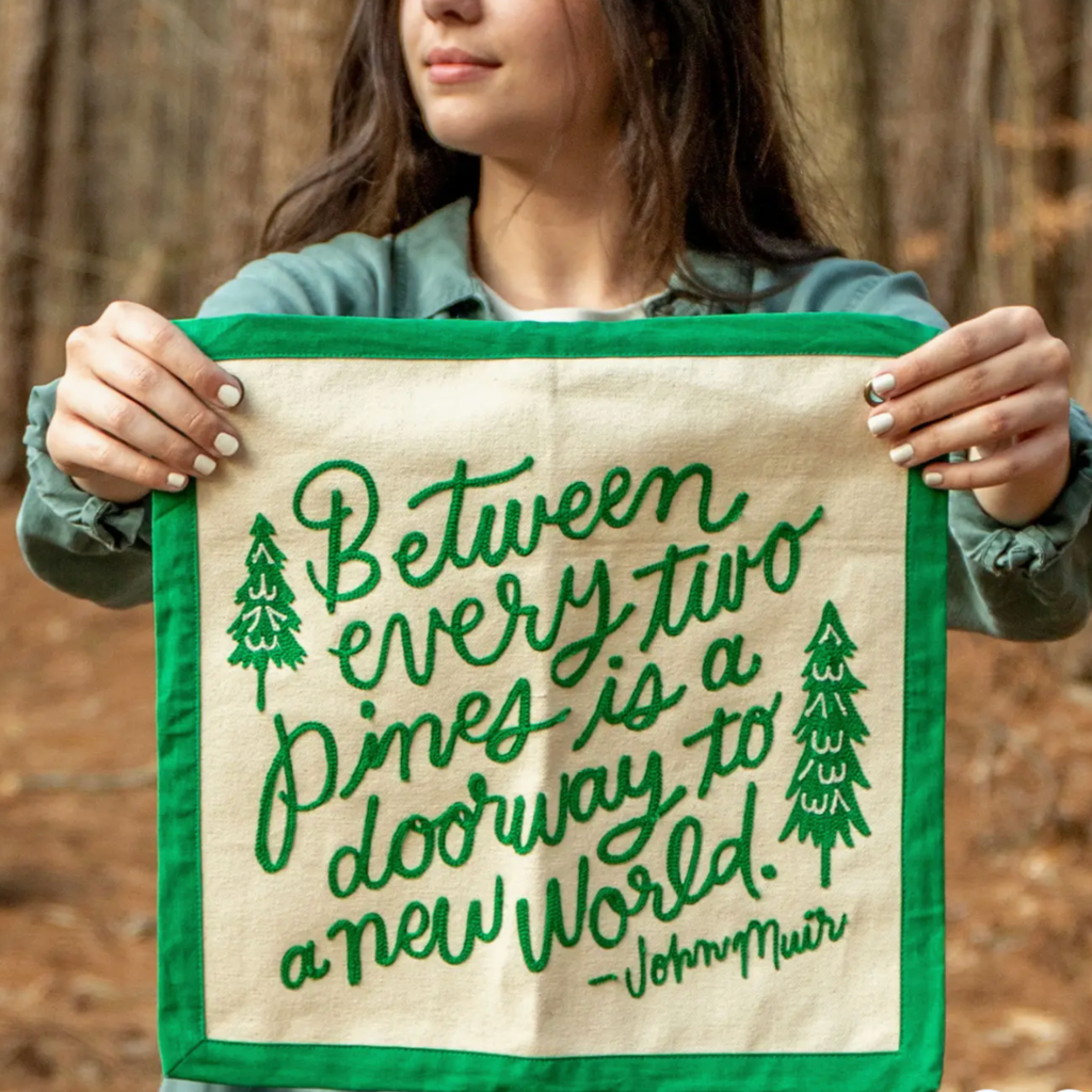 1canoe2 Pines Embroidered Canvas Banner