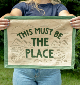 1canoe2 Copy of Rainbow Go Outside Embroidered Canvas Banner