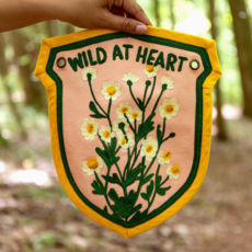 1canoe2 Wild At Heart Embroidered Canvas Banner