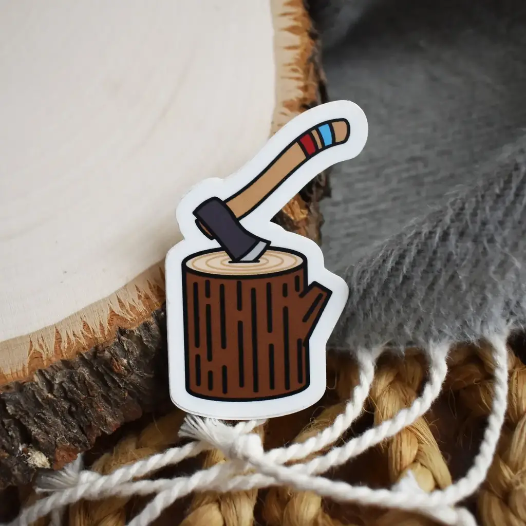 Wild North Co Chopping Wood Sticker