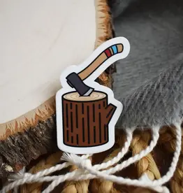 Wild North Co Chopping Wood Sticker