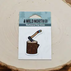 Wild North Co Chopping Wood Sticker