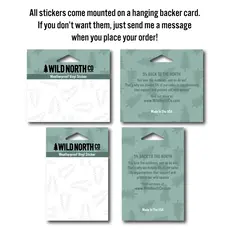 Wild North Co Chopping Wood Sticker
