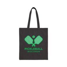 Hey Mountains Pickleball Wisconsin Tote - Black