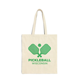 Hey Mountains Pickleball Wisconsin Tote - Natural