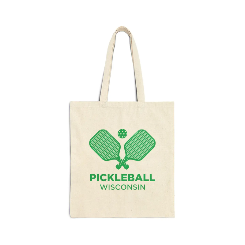 Hey Mountains Pickleball Wisconsin Tote - Natural