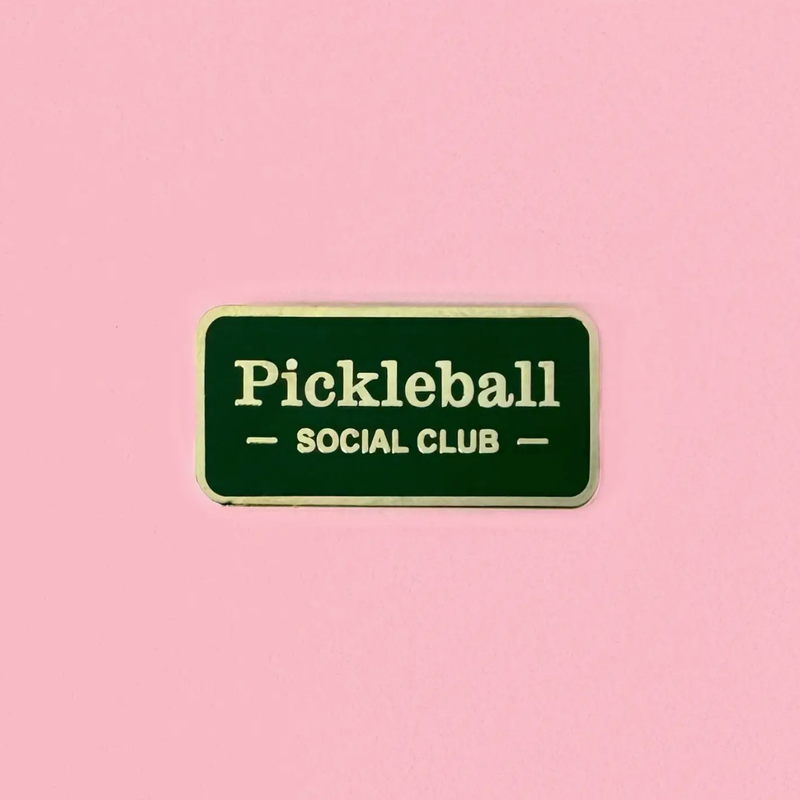 Unexpected Flair Pickleball Social Club Enamel Pin