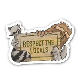 Big Moods (Faire) Respect the Locals Wildlife Sticker