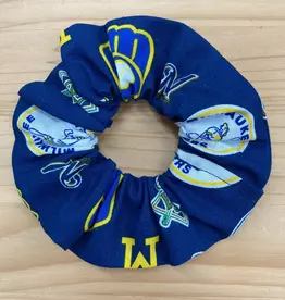 Capri Wisniewski Milwaukee Brewers Baseball Pattern Scrunchie
