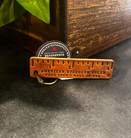 Sugarhouse Leather Pocket Ruler Leather Keychain