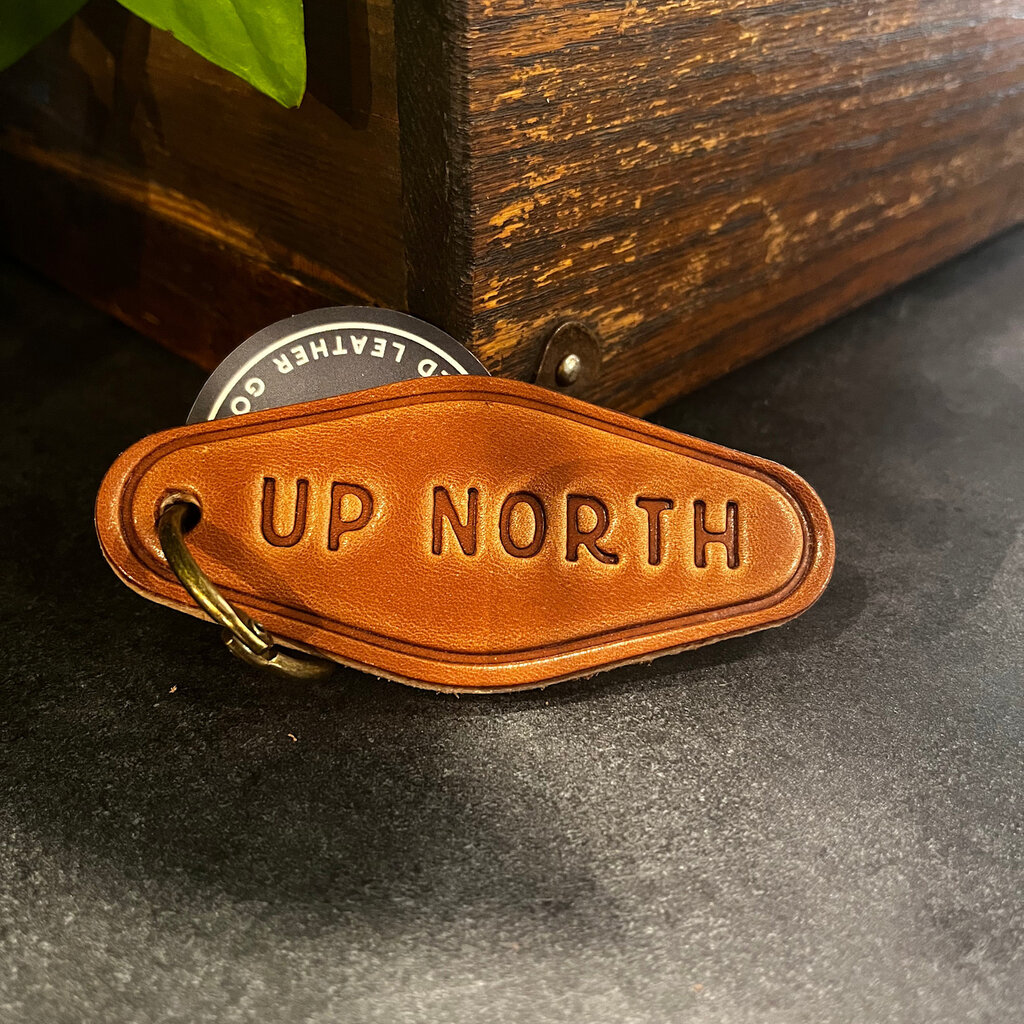 Sugarhouse Leather Up North Leather Keychain