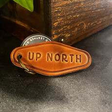 Sugarhouse Leather Up North Leather Keychain