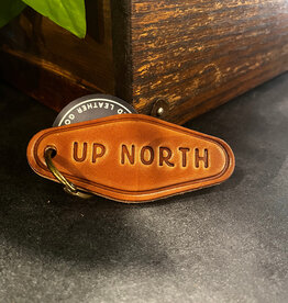 Sugarhouse Leather Up North Leather Keychain