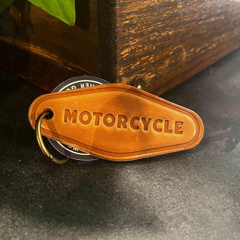 Sugarhouse Leather Motorcyle Leather Keychain