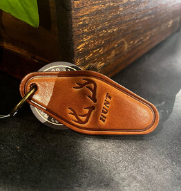 Sugarhouse Leather Hunt Antlers Leather Keychain