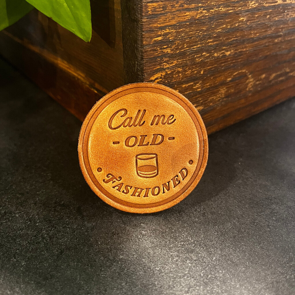 Sugarhouse Leather Call Me Old Fashioned Leather Magnet