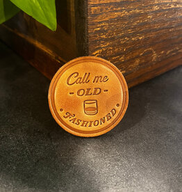 Sugarhouse Leather Call Me Old Fashioned Leather Magnet