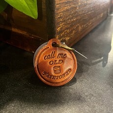 Sugarhouse Leather Call Me Old Fashioned Leather Keychain