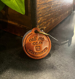 Sugarhouse Leather Call Me Old Fashioned Leather Keychain