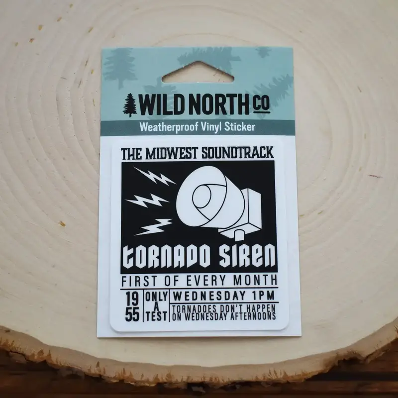 Wild North Co Tornado Siren Sticker