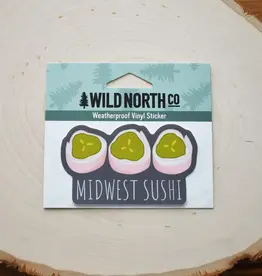 Wild North Co Midwest Sushi Sticker