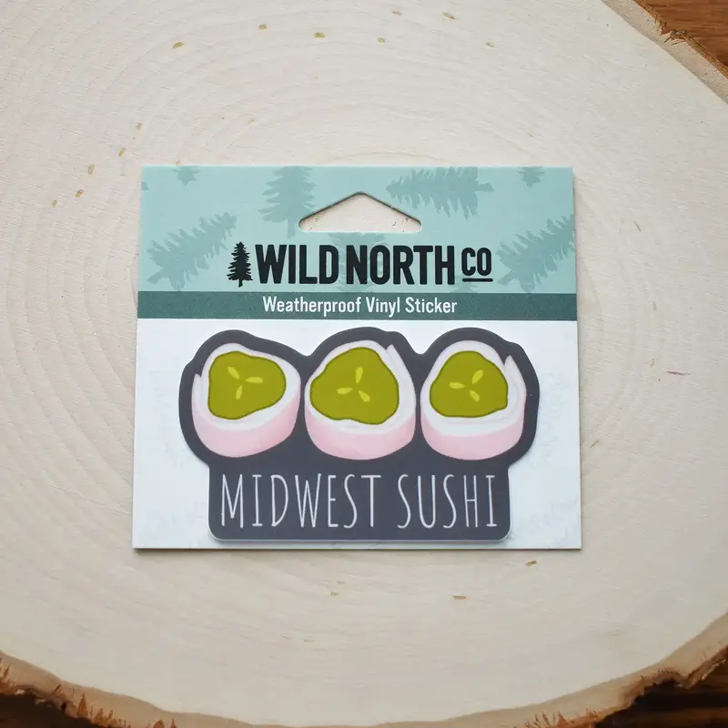Wild North Co Midwest Sushi Sticker