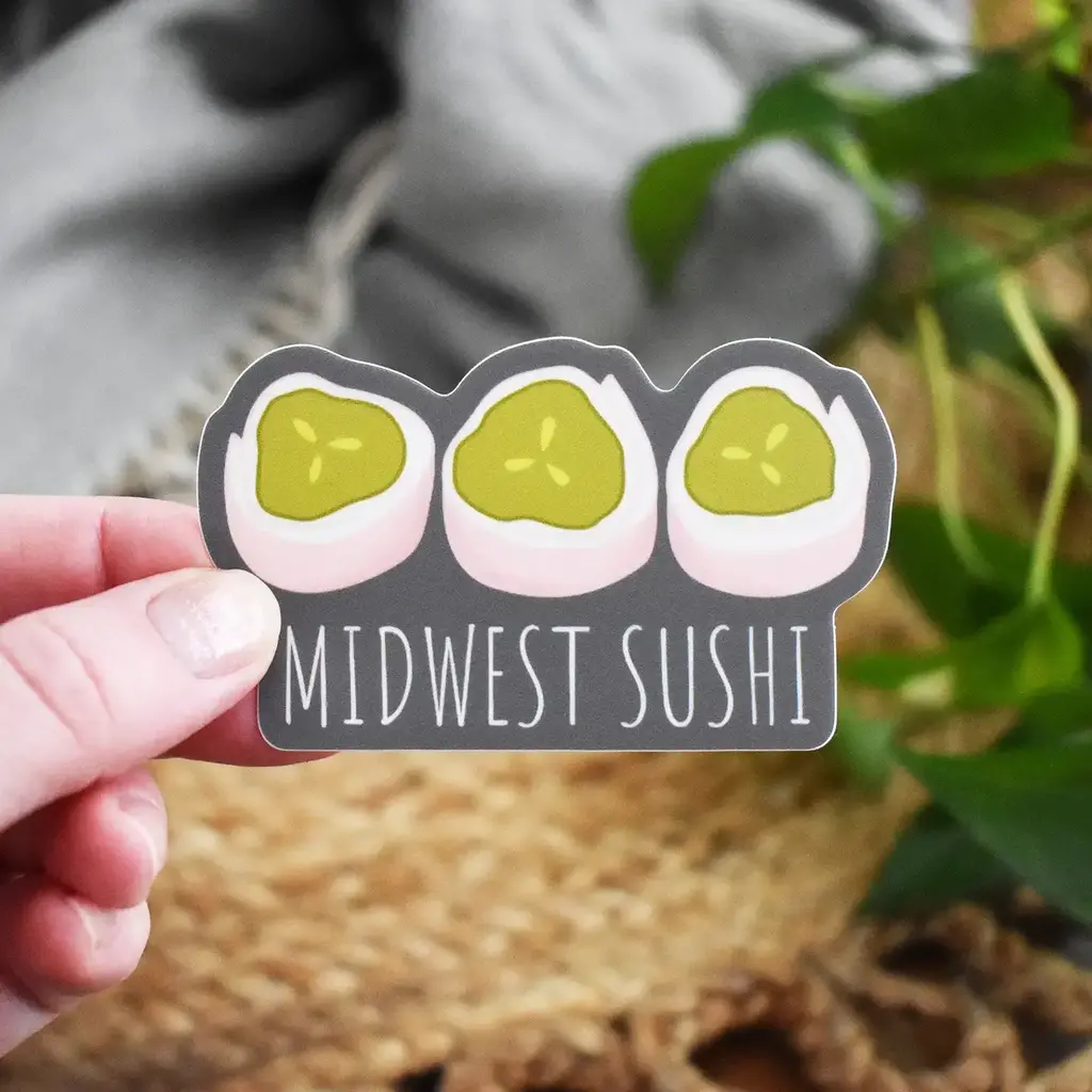 Wild North Co Midwest Sushi Sticker