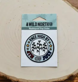 Wild North Co Knee High By 4th of July Sticker