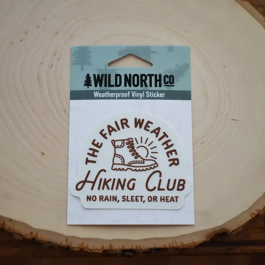 Wild North Co Hiking Club Sticker