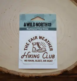 Wild North Co Hiking Club Sticker