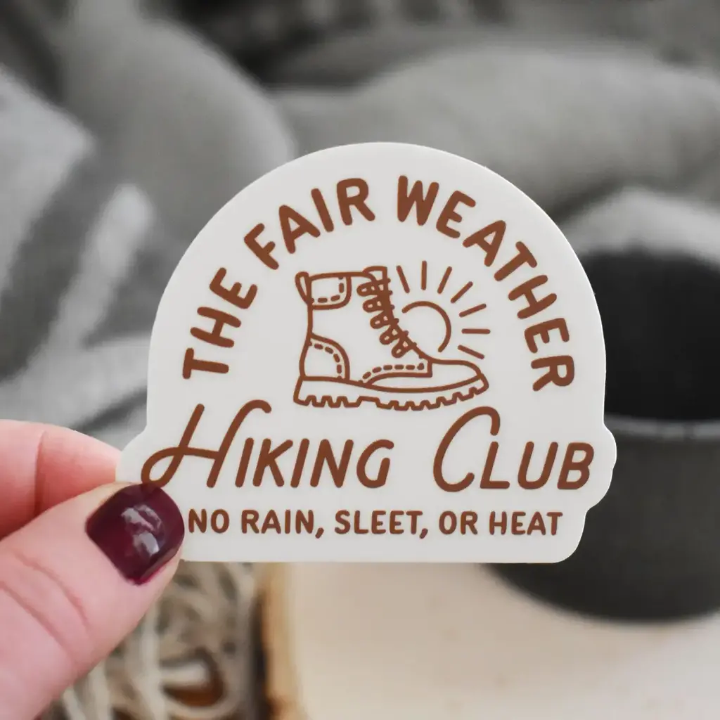 Wild North Co Hiking Club Sticker