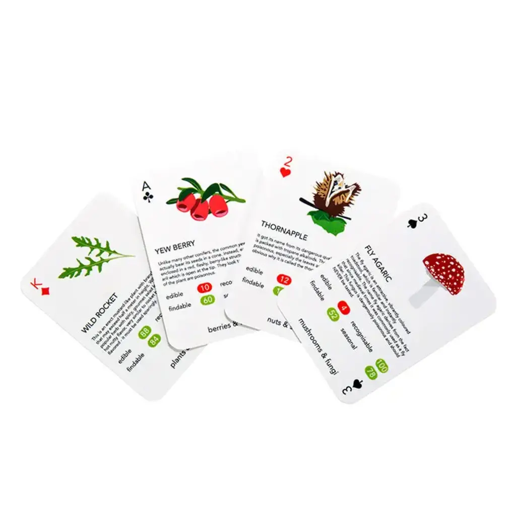 Kikkerland Playing Cards - Foragers