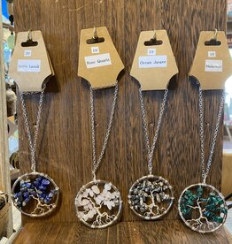 Native Earth Trees & Treasure Handmade Wire Tree Pendant Necklace