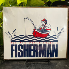 Jeanne Nyre All The World Loves A Fisherman Print - 10x8