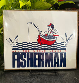 Jeanne Nyre All The World Loves A Fisherman Print - 10x8