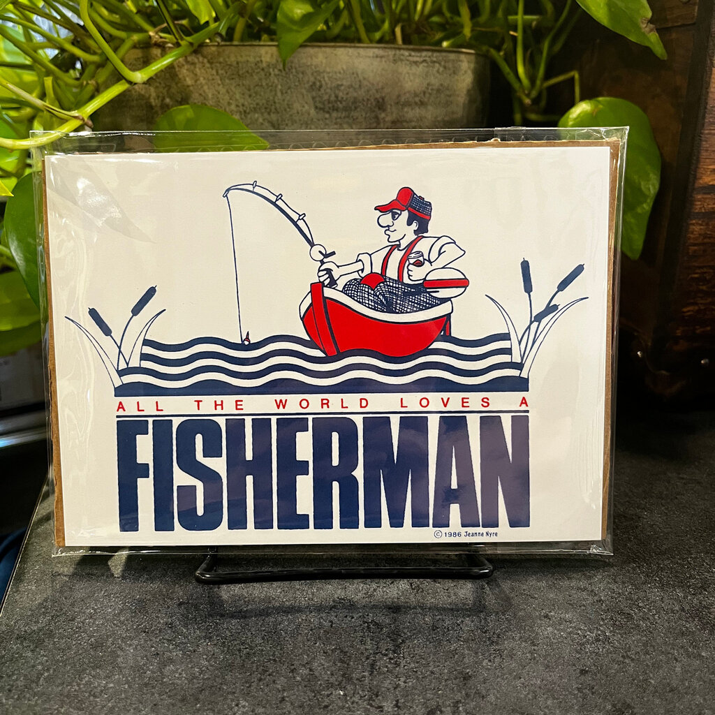 Jeanne Nyre All The World Loves A Fisherman Print - 7x5