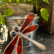 Nancy Jackson Stained Glass - Small Dragonfly