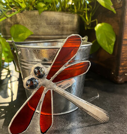 Nancy Jackson Stained Glass - Small Dragonfly