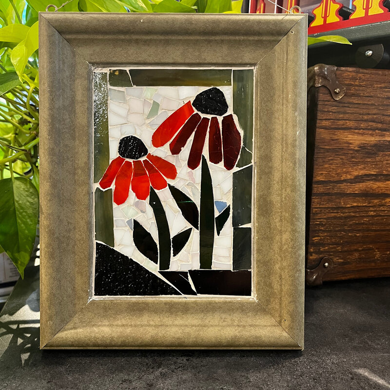 Glass by Nanc Stained Glass - 9x7 Flower Painting
